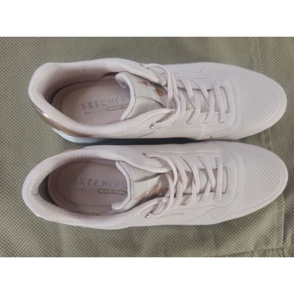 Skechers Street Los‎ Angeles 155196 Uno-Shimmer Away Pink Womens Size 11 - Picture 5 of 7